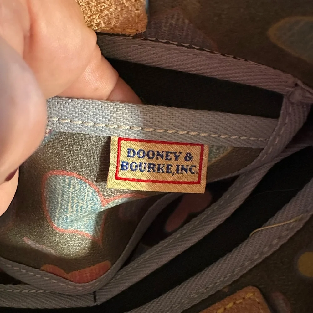 Dooney & Bourke Gray with Multicolor Heart Print - Picture 5 of 11